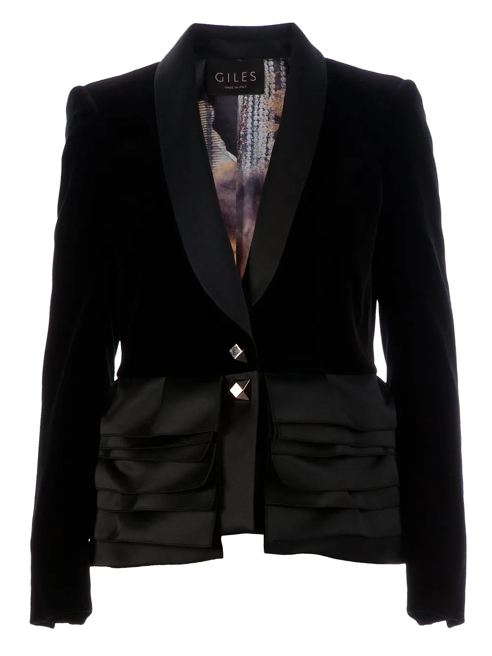 Giles fitted jacket | negro | Image 1