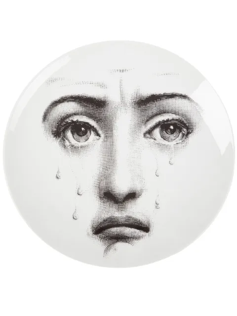 Fornasetti plato con motivo de rostro