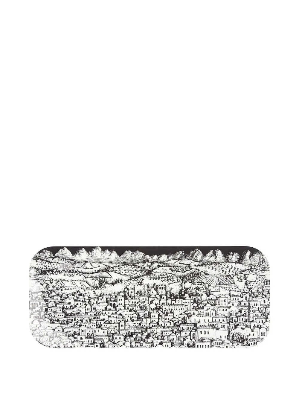 Fornasetti 'Ultimate Gerusalem' Tablett | Weiß | Image 1