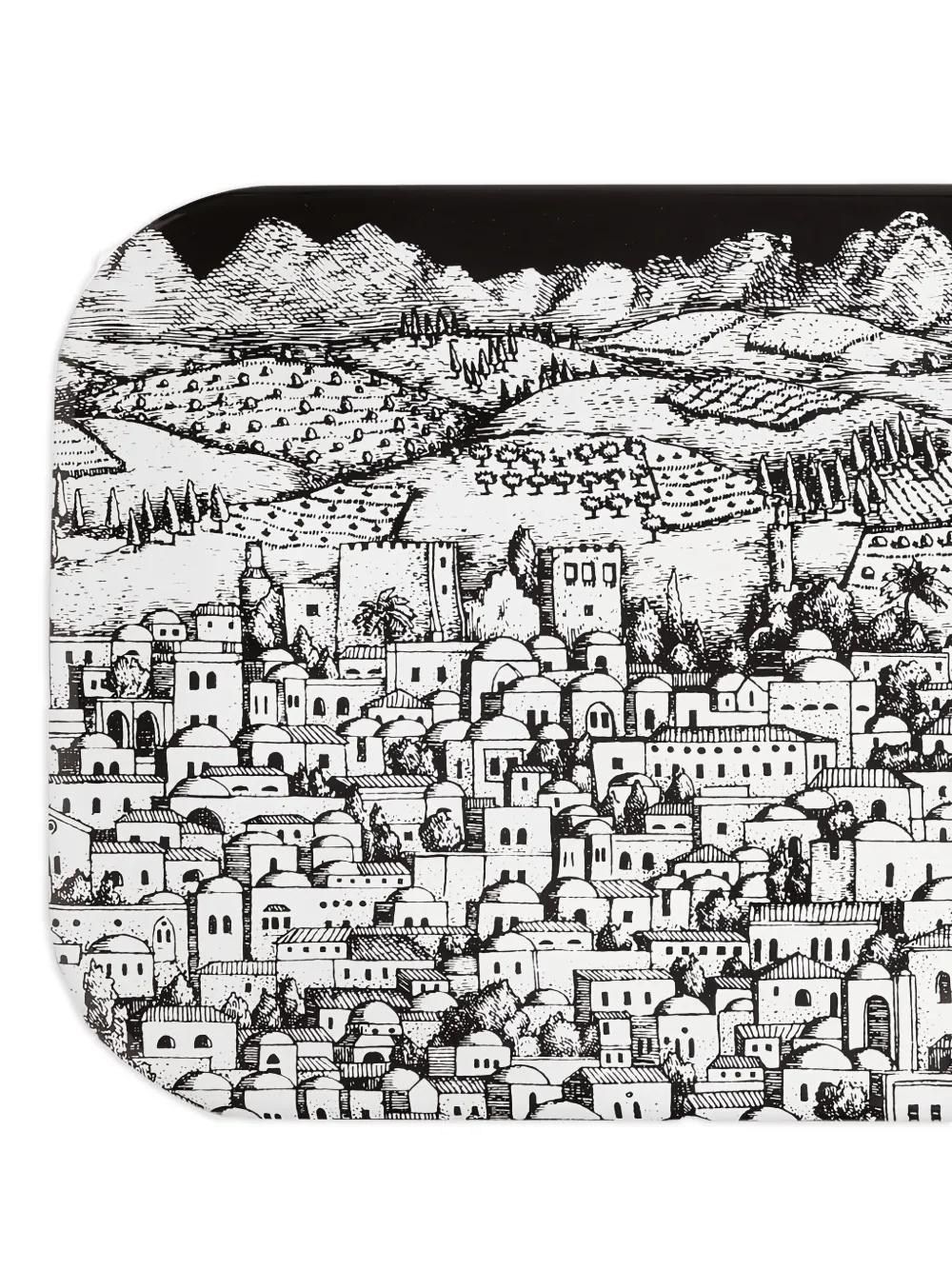  Fornasetti 'ultimate Gerusalem' Tablett   Weiß 