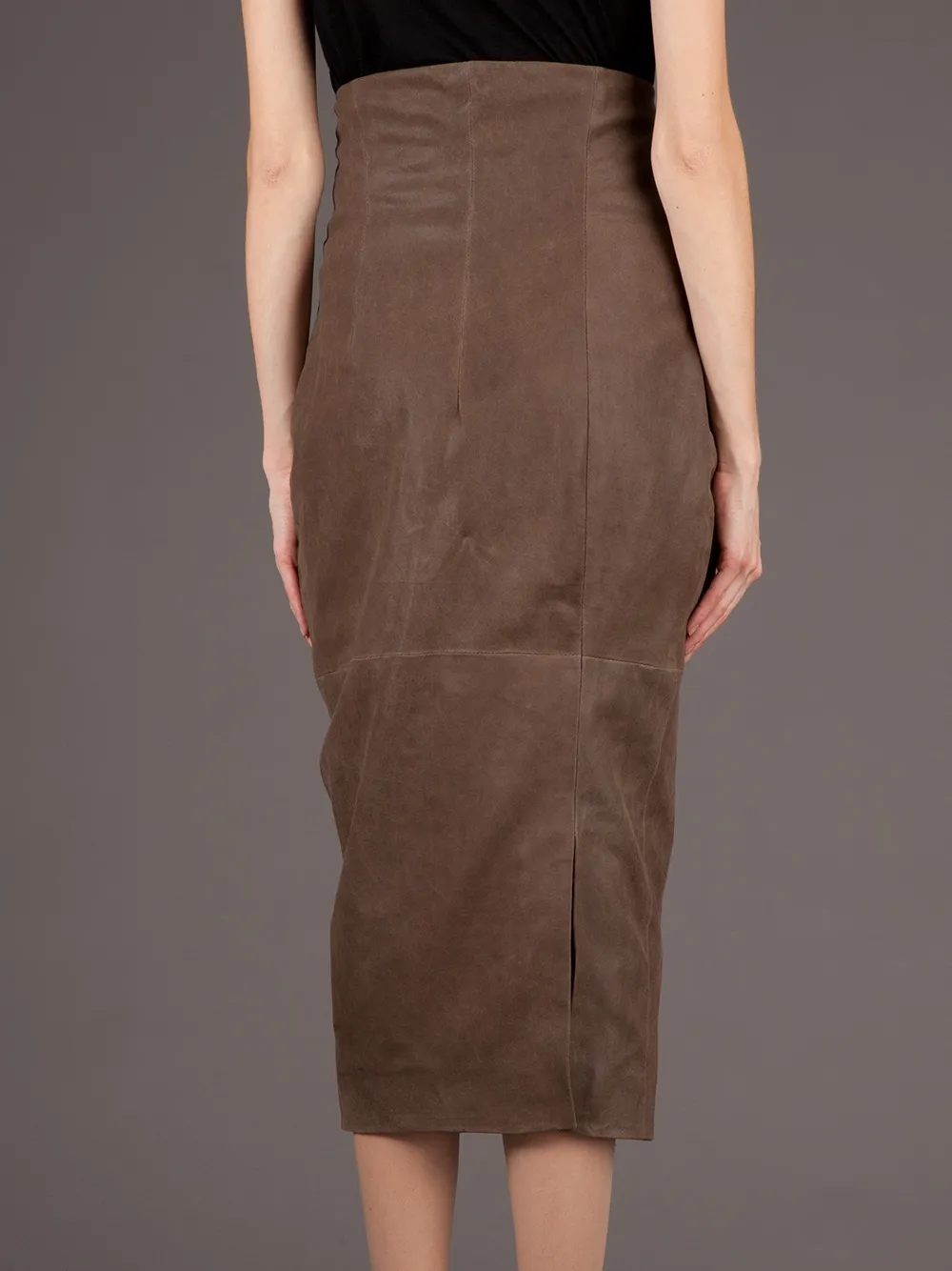 Haider Ackermann Ruffle Maxi Skirt In Brown