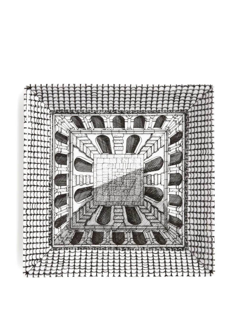 Fornasetti Architettura plate | Grey | Image 1