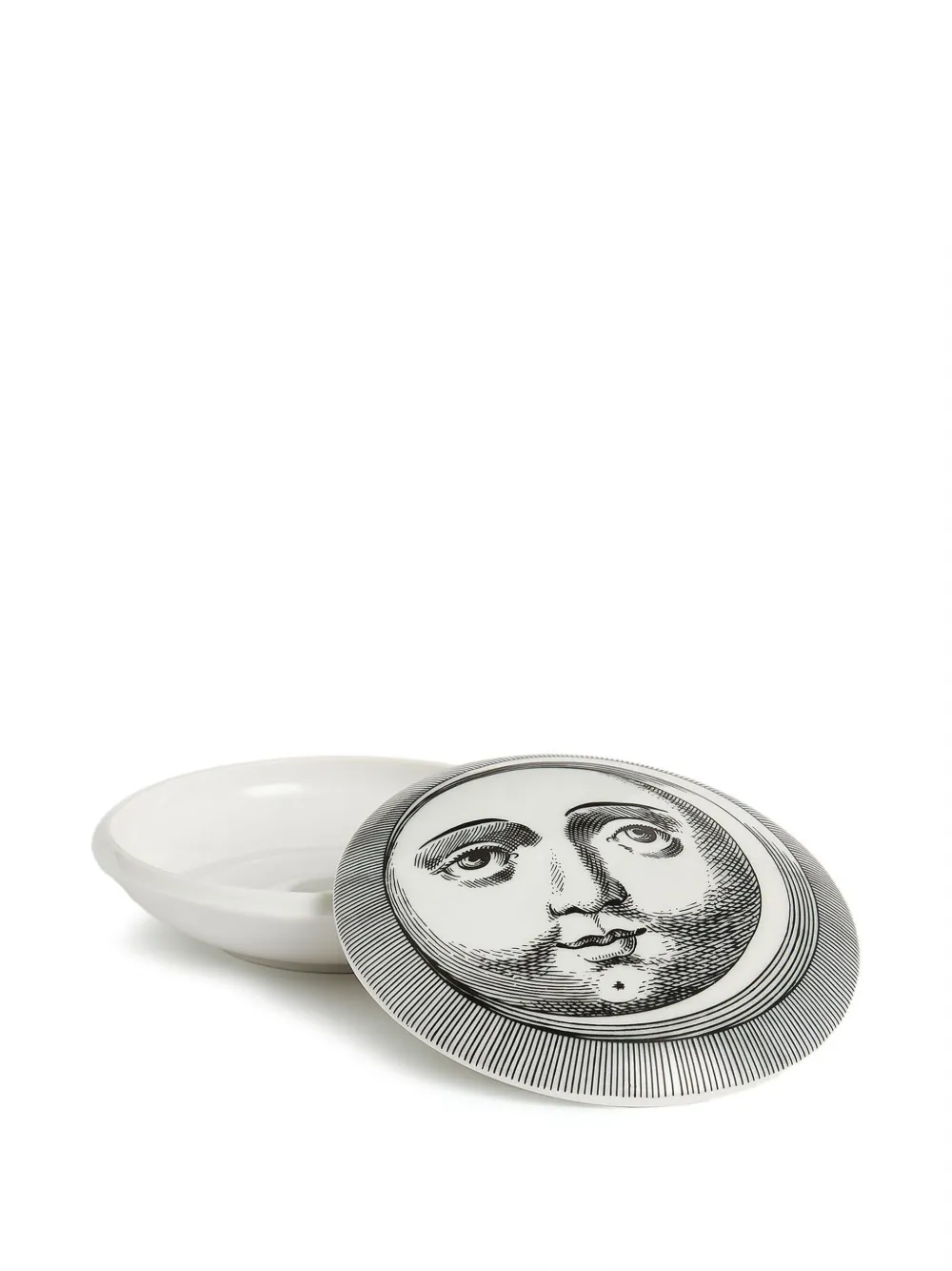 Fornasetti セラミック ラウンド 小物入れ | グレー | Image 1
