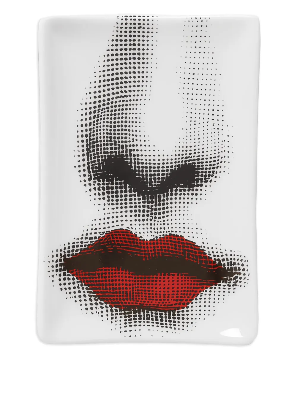 Fornasetti Bocca ashtray (10cm x 15cm) | White | Image 1