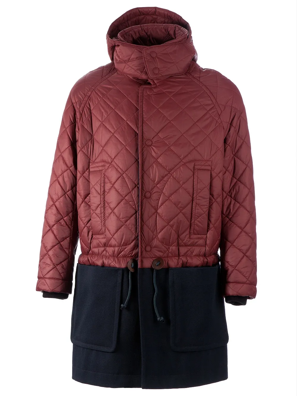Carven quilted coat | rojo | Image 1
