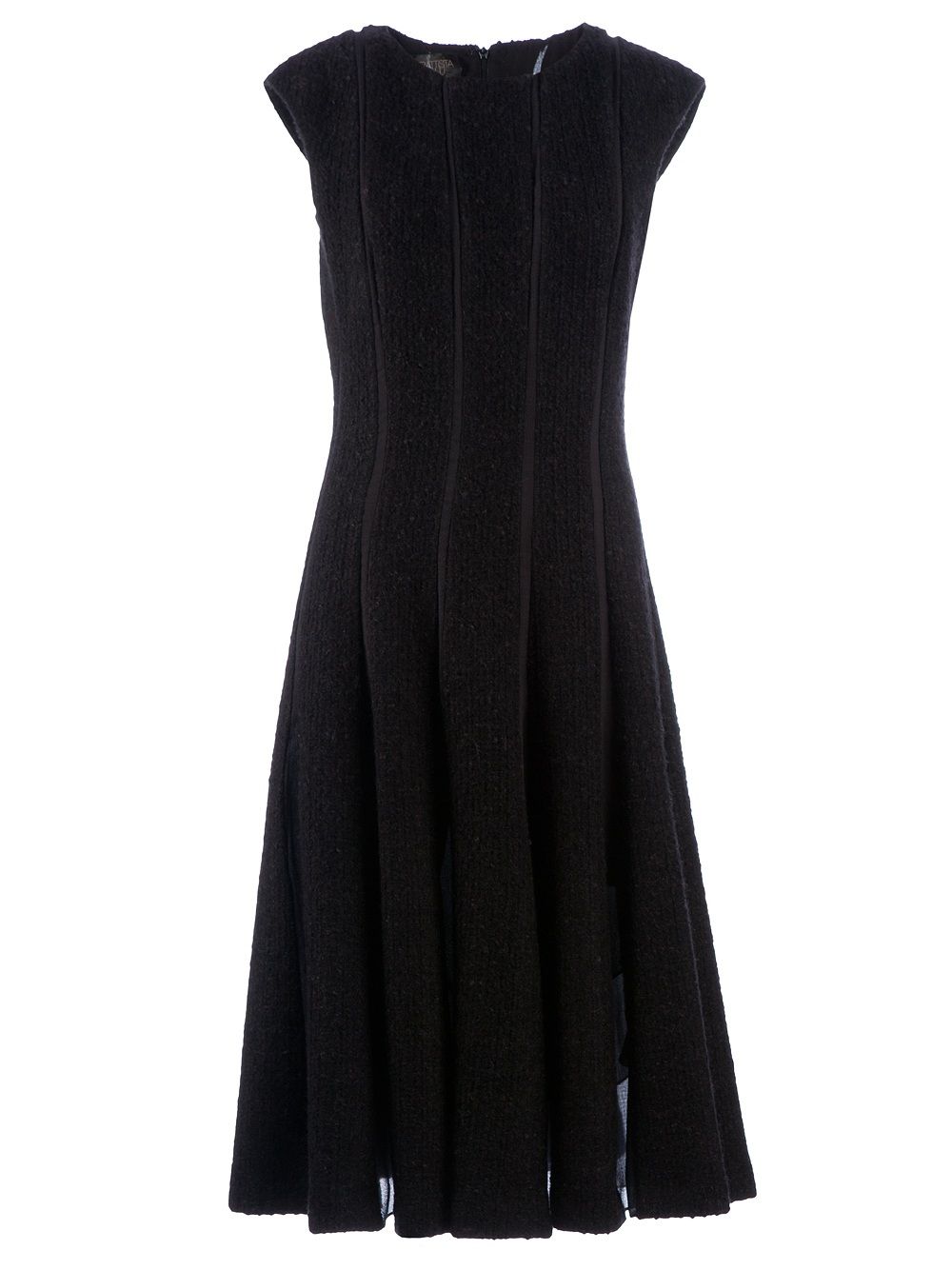 Giambattista Valli pleated flared dress - Black
