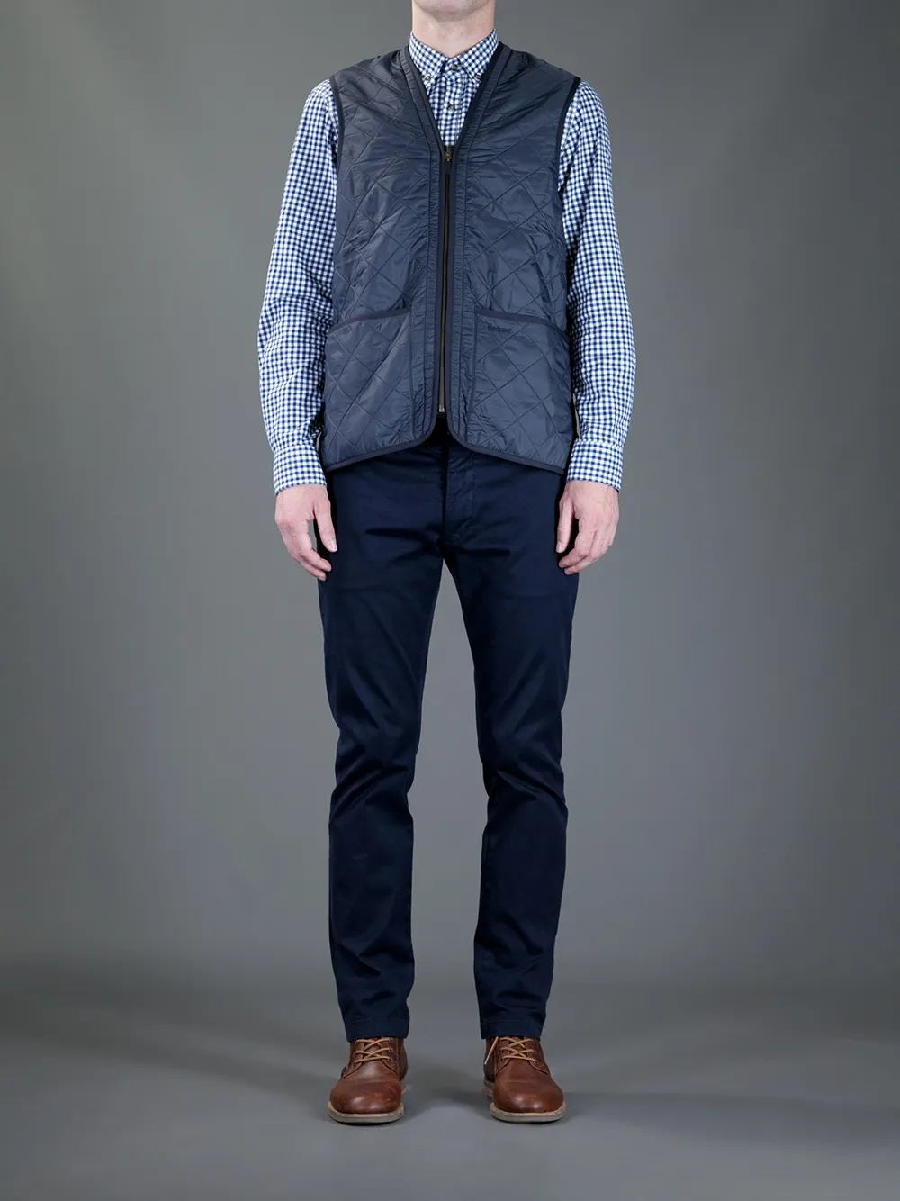 Barbour quilted gilet Blauw