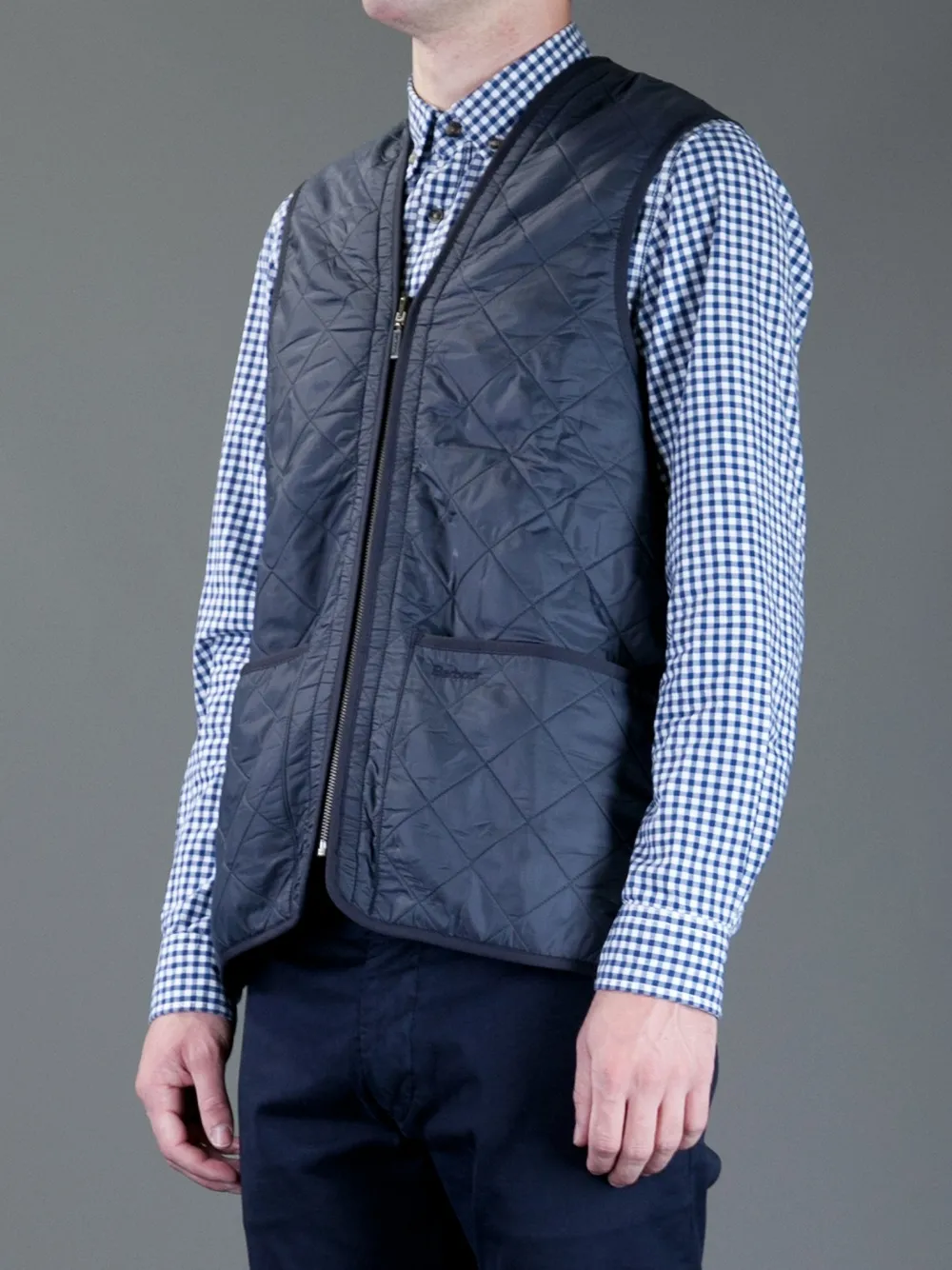 Barbour quilted gilet Blauw