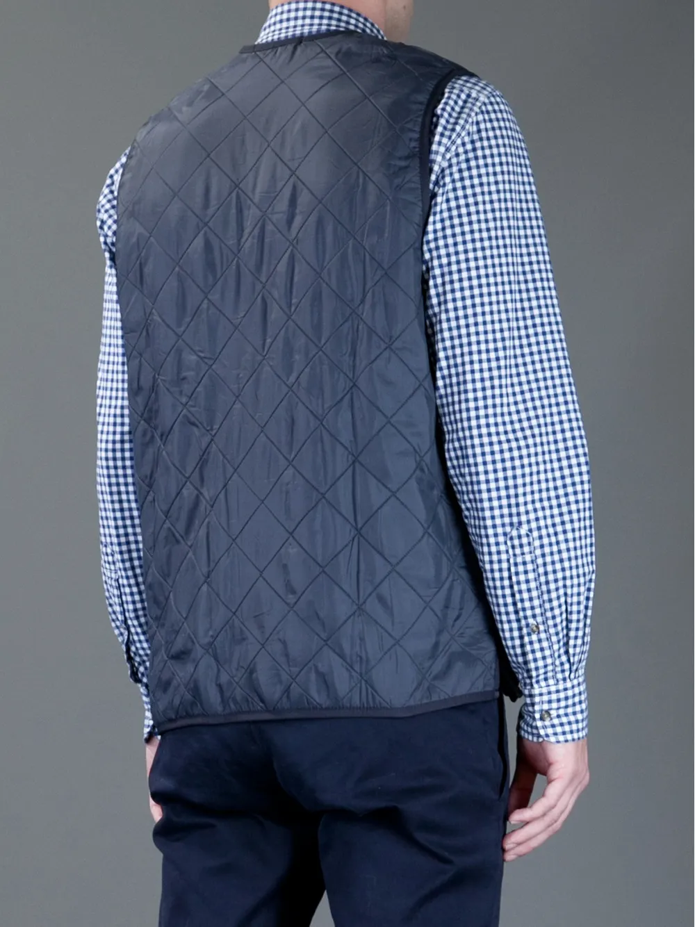 Barbour quilted gilet Blauw