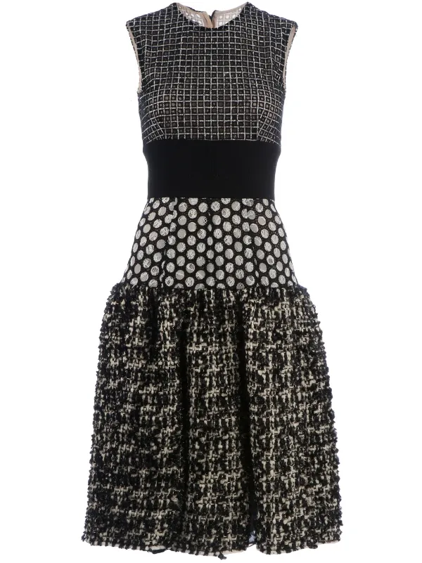 Giambattista Valli Panel Dress in Black