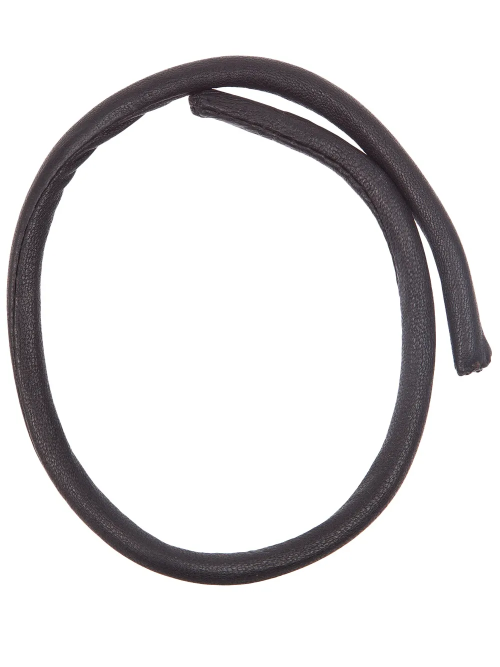 Goti leather rope necklace - Nero