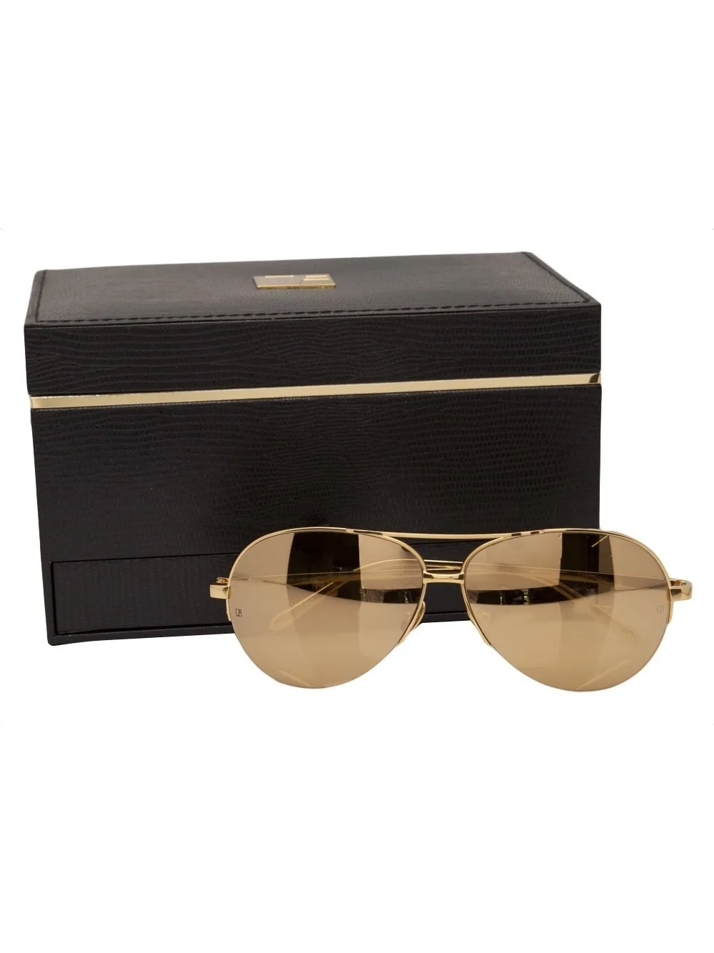 Linda Farrow 161 zonnebril Metallic