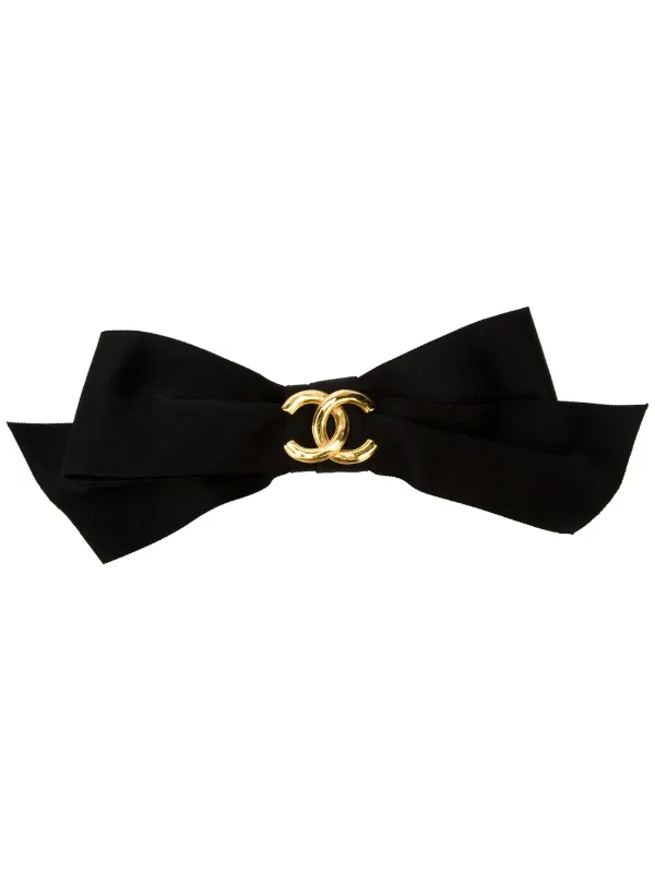 Chanel Pre Owned Bow Hair Clip Farfetch