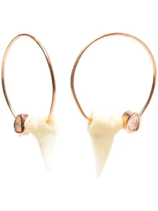 Dezso 18k Gold Baby Shark S Tooth Earrings Farfetch Dezso 18k Gold Baby Shark S Tooth Earrings