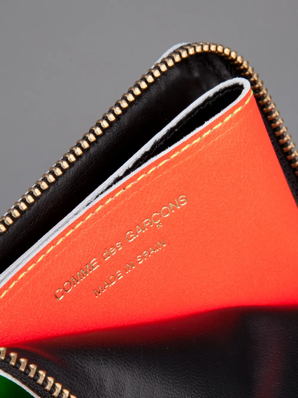 Comme Des Garçons Wallet 'Super Fluo' wallet Groen