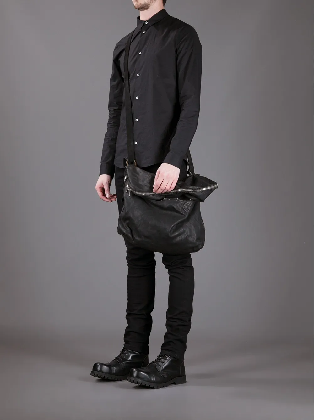Guidi Tote Bag In Black
