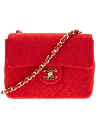 red chanel bolsa vintage