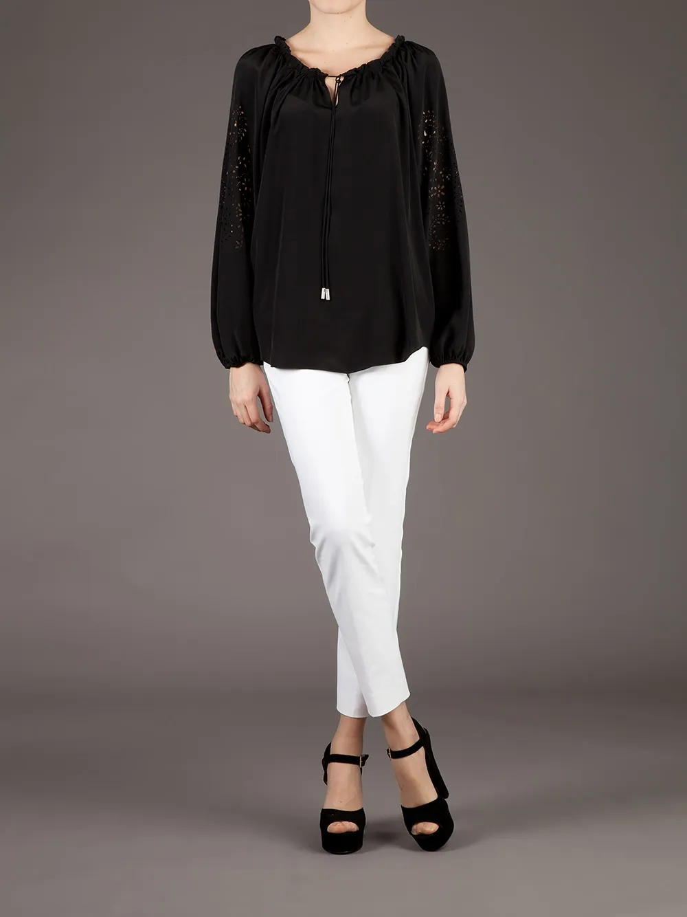 Mantu Cropped Trouser - White 