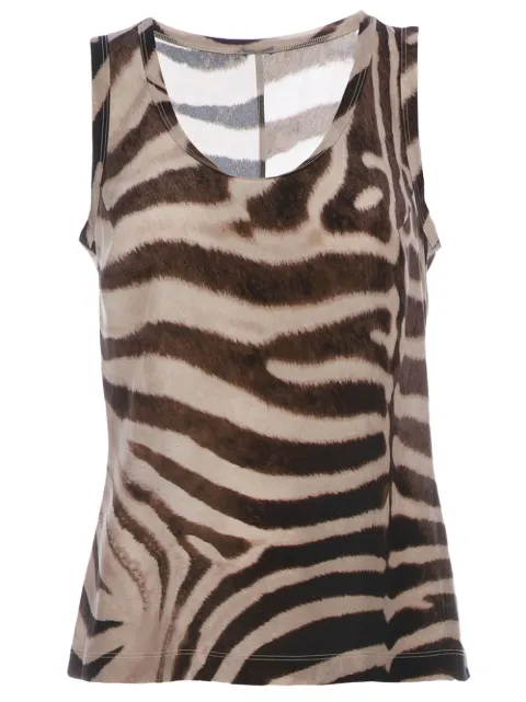 Mantu Zebra print tank top