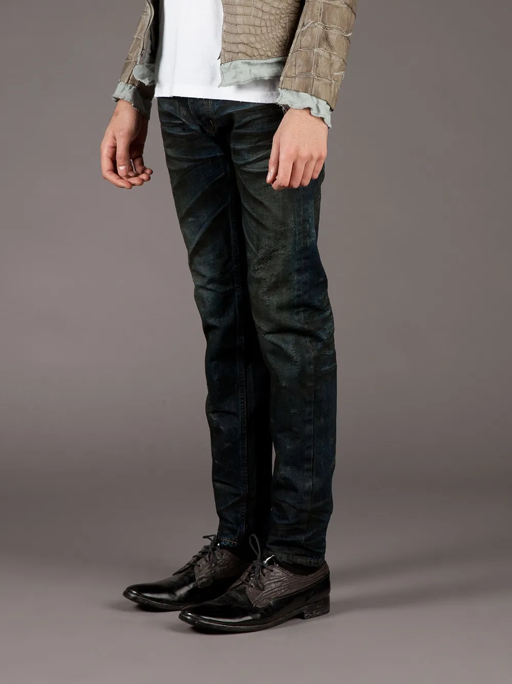  Snake & Dagger Straight Leg Jean - Blue 