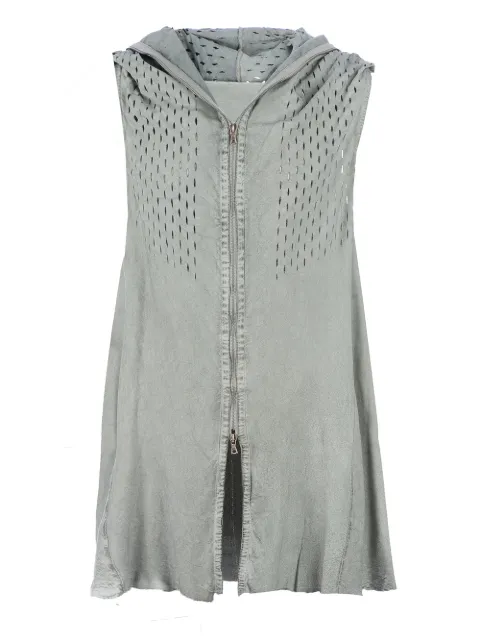 Isaac Sellam Experience perforated long gilet