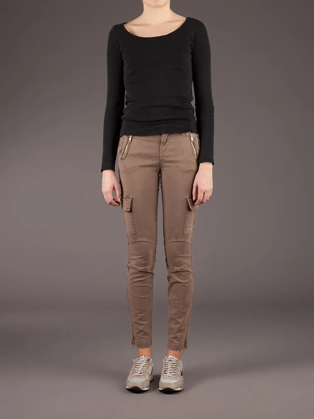 J Brand utility straight leg trousers - Caramel