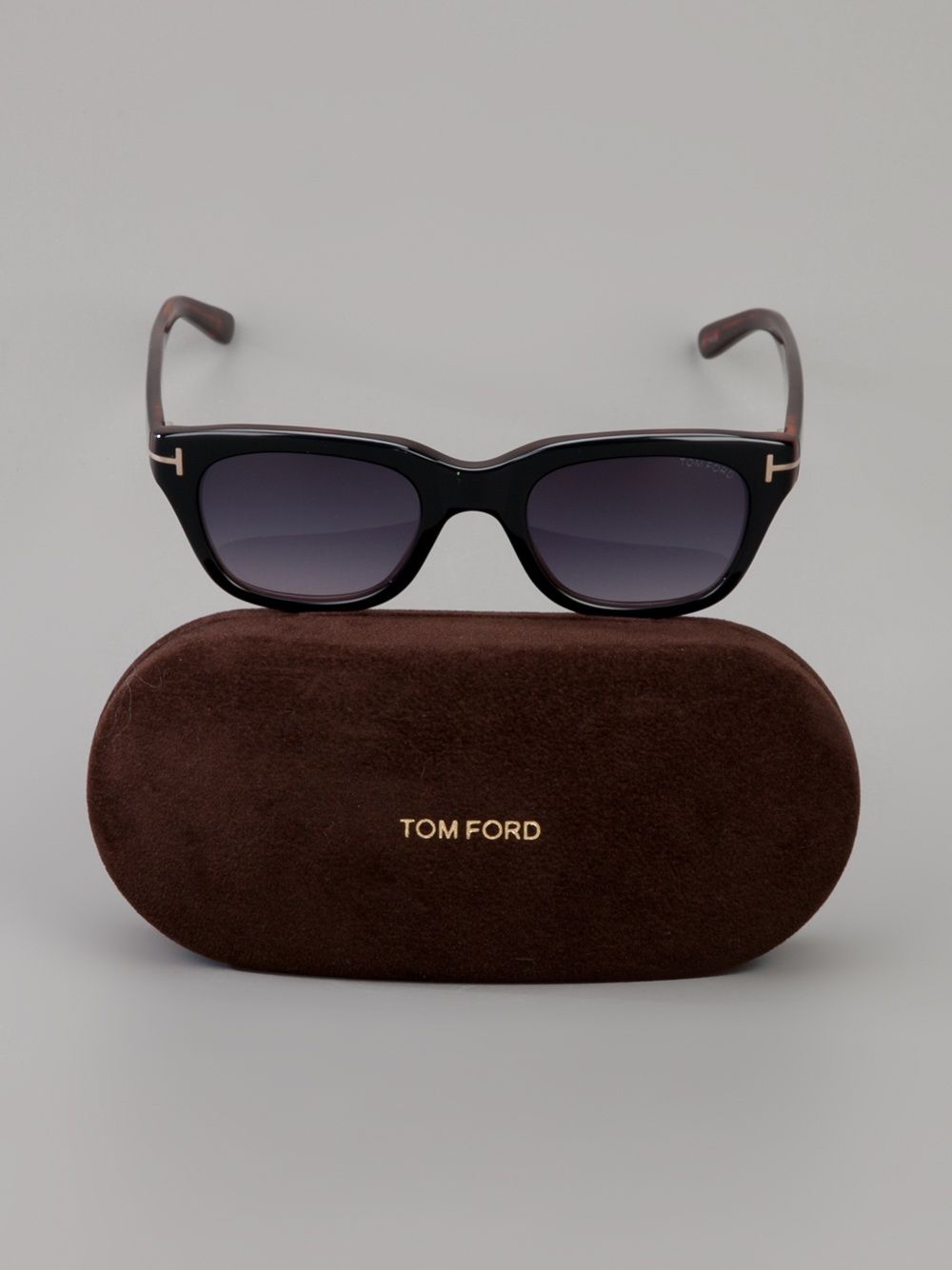 фото Tom ford eyewear солнечные очки с эффектом панциря черепахи