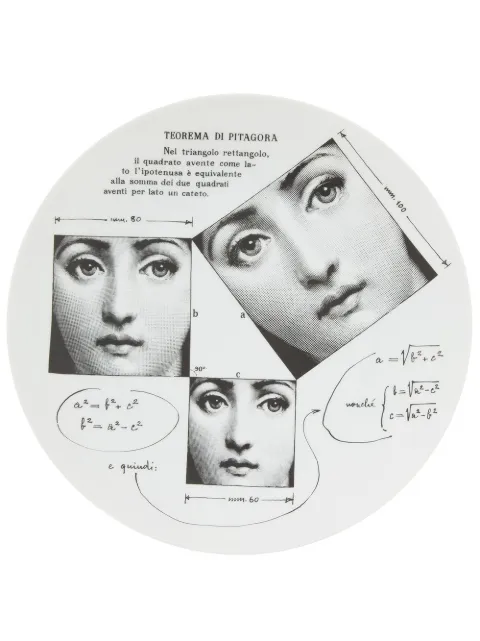 Fornasetti printed china plate