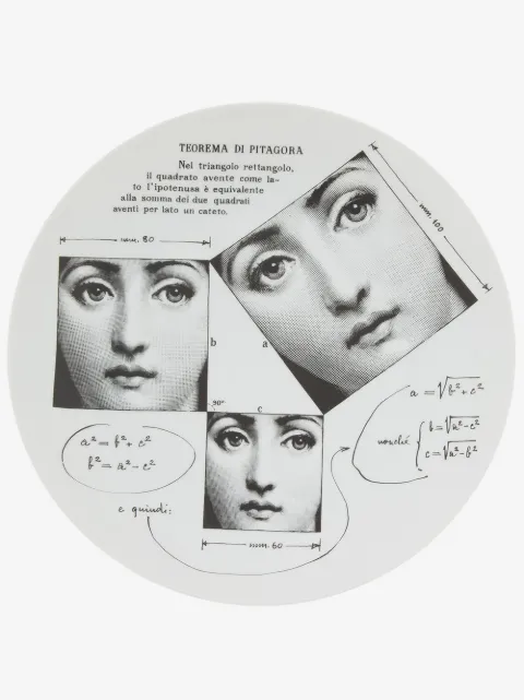 Fornasetti printed china plate