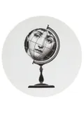 Fornasetti printed china plate - White