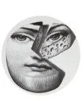 Fornasetti printed china plate - White