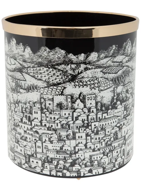 Fornasetti Jerusalem wastepaper basket
