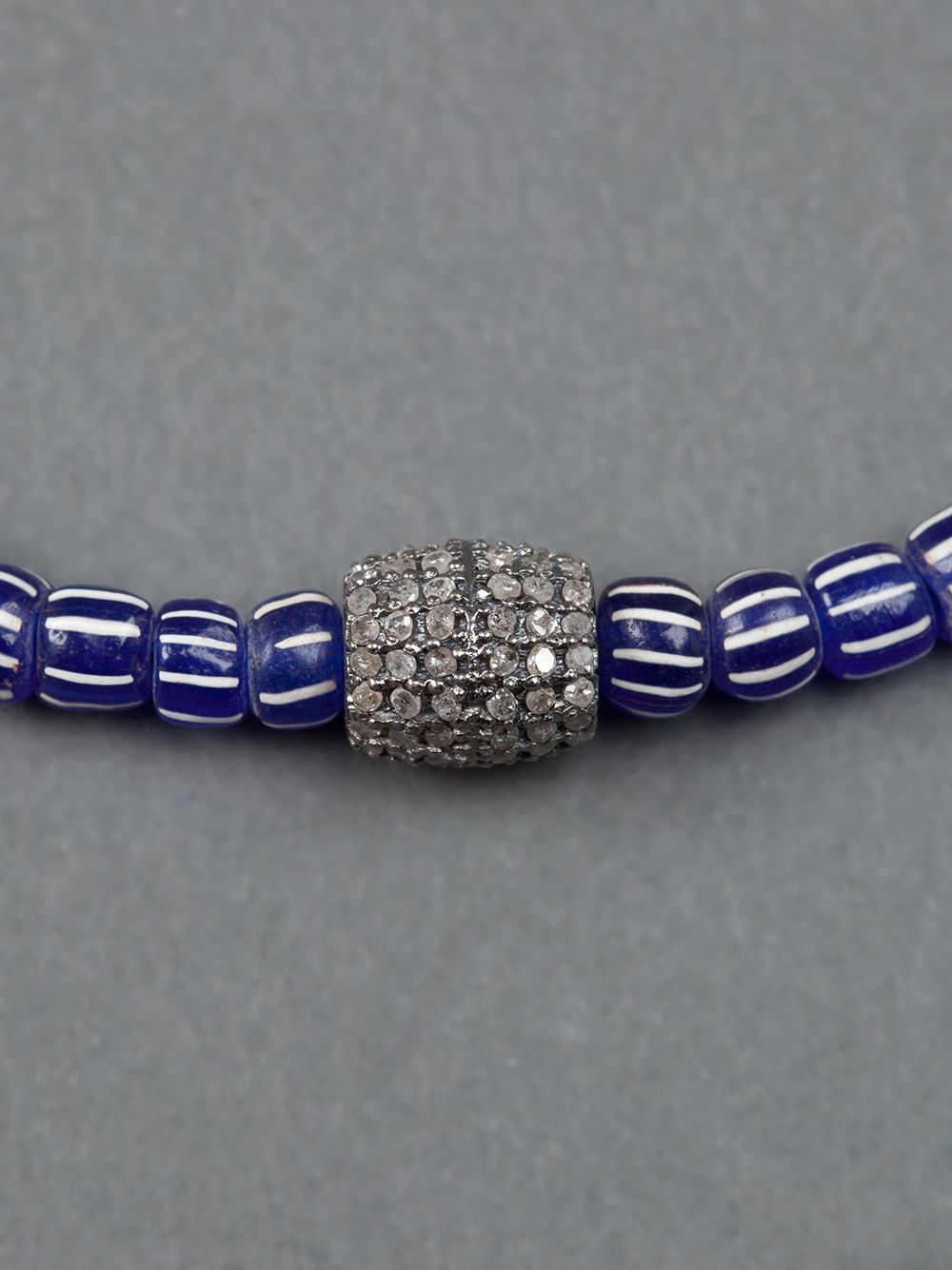 Catherine Michiels beaded necklace - Blauw