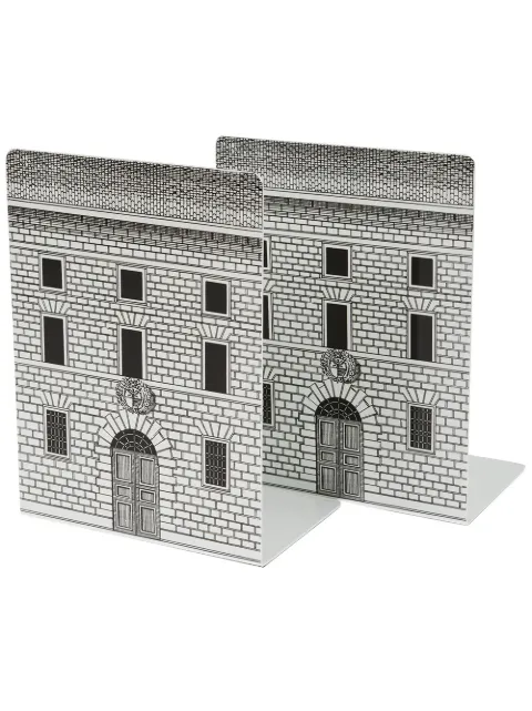Fornasetti Architettura metal bookends