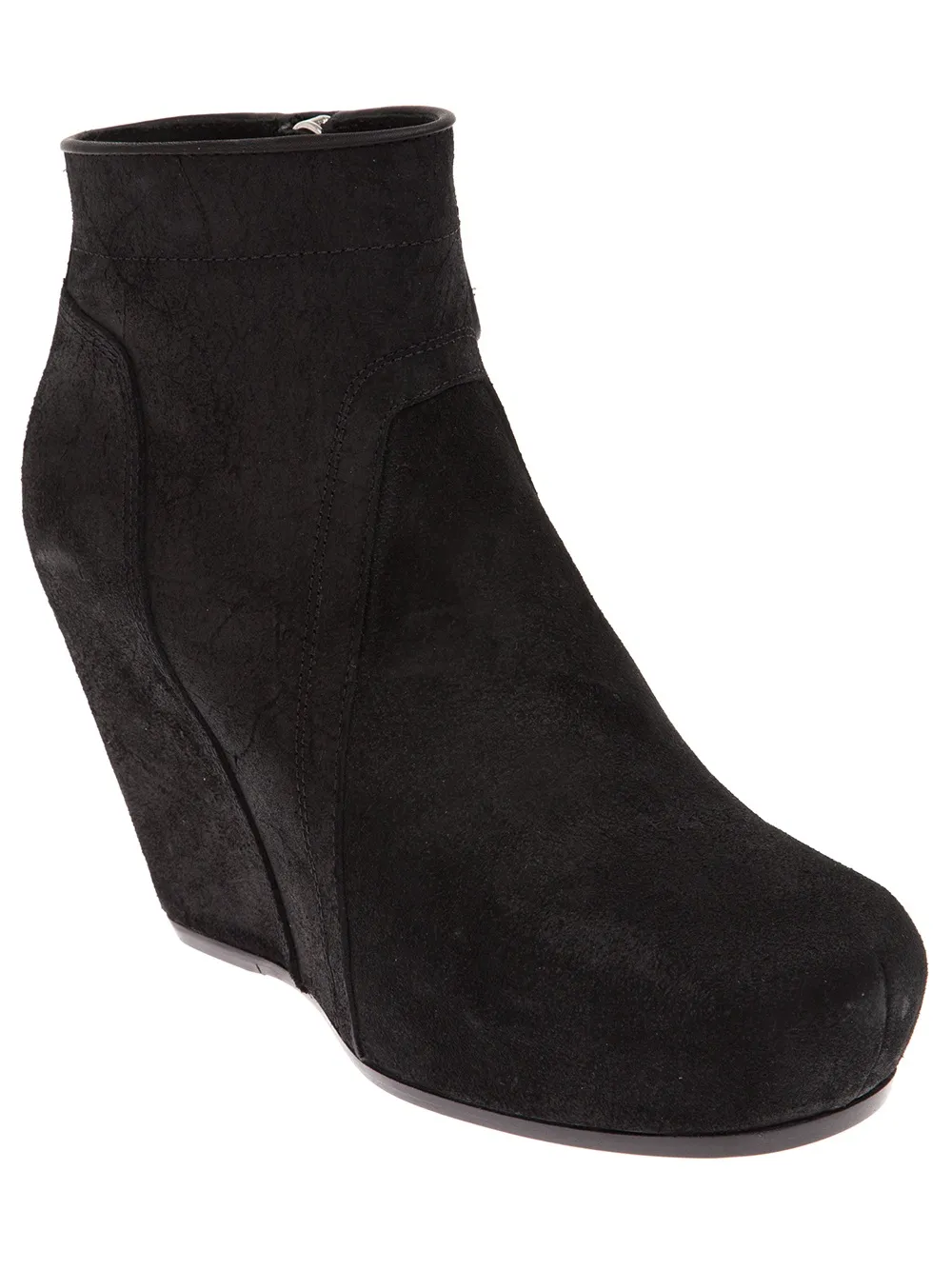 

Rick Owens platform wedge boots - Black