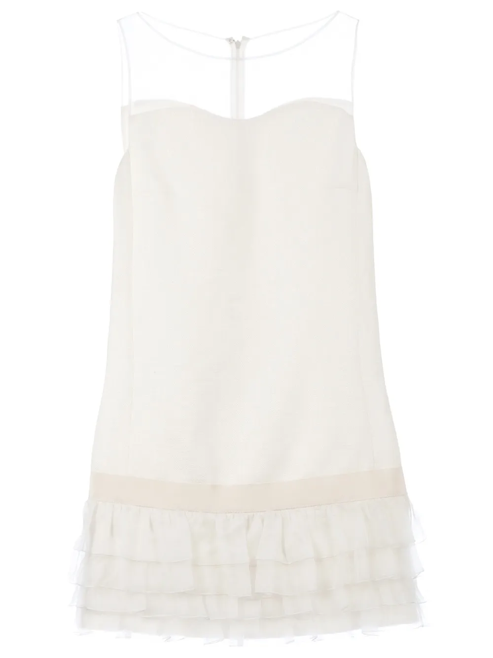 Giambattista Valli Drop-waisted Shift Dress In Neutral