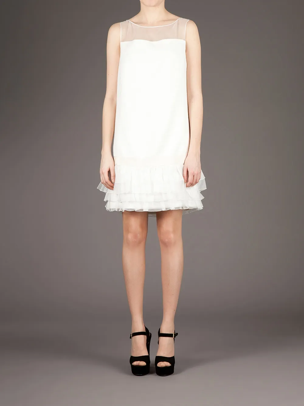 Giambattista Valli drop-waisted shift dress - Wit