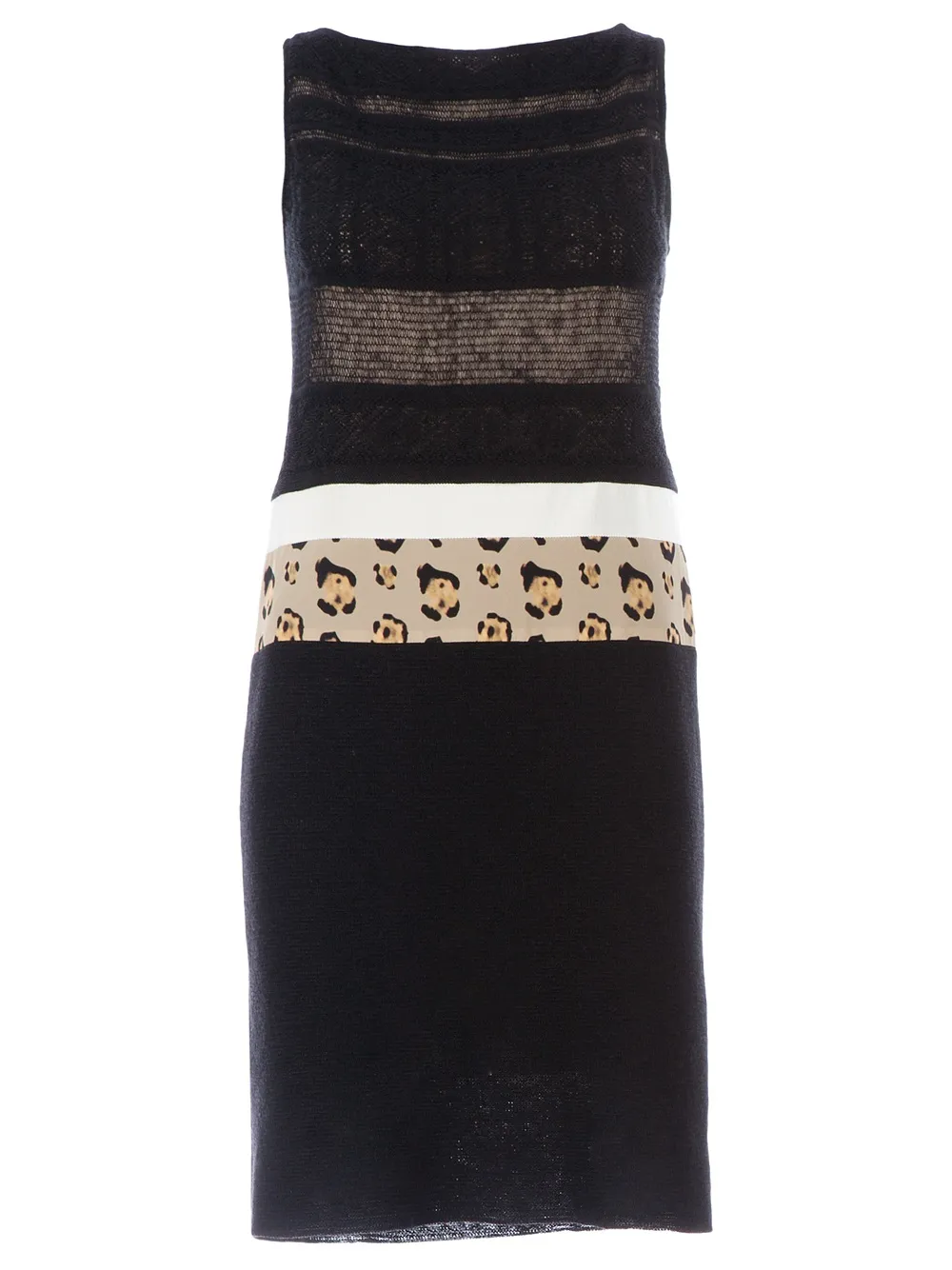 Giambattista Valli Paneled Dress In Black