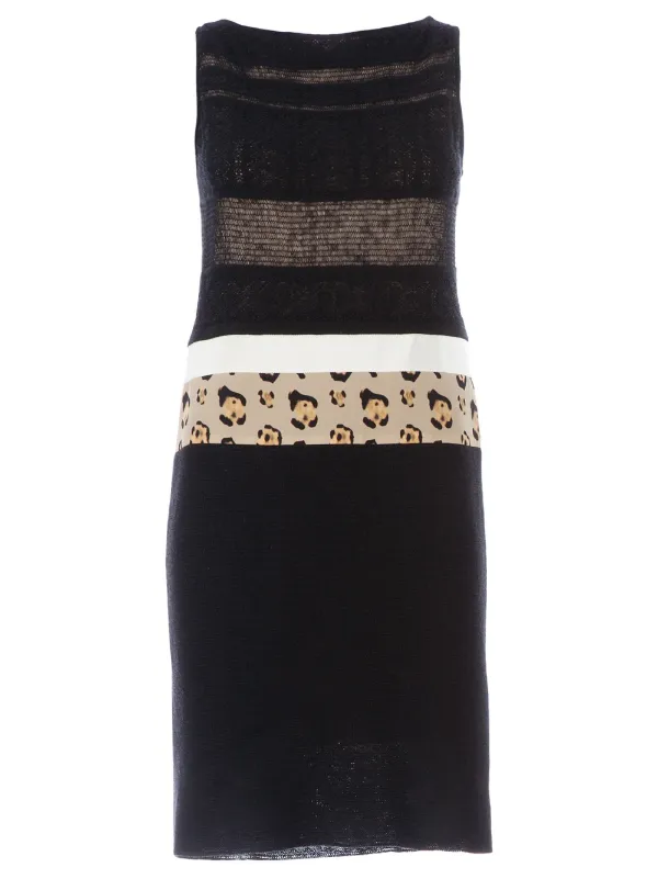 Giambattista Valli Paneled Dress in Black