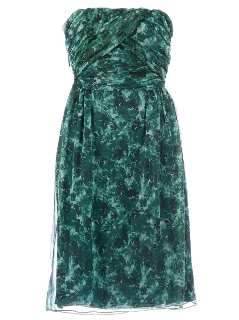 Giambattista Valli printed strapless dress