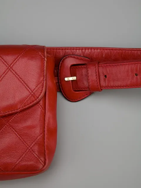 chanel vintage quilted belt bag