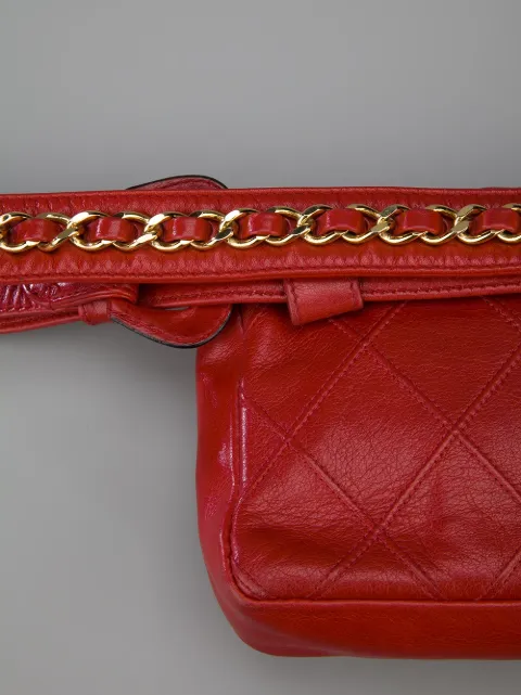 chanel vintage quilted belt bag