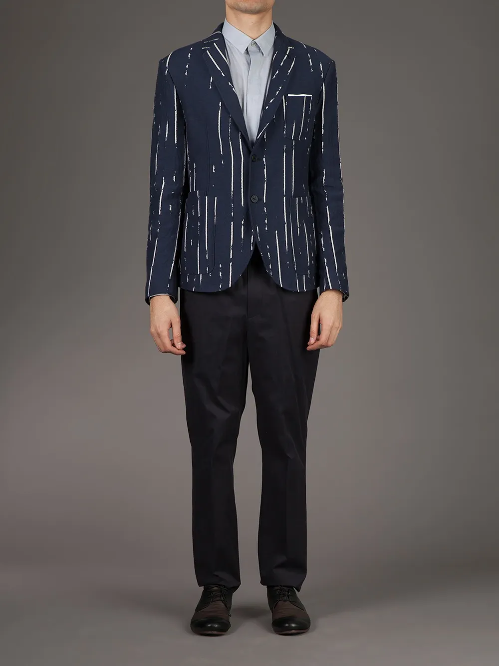 Neil Barrett striped bi-colour blazer | Blazers | Image 2