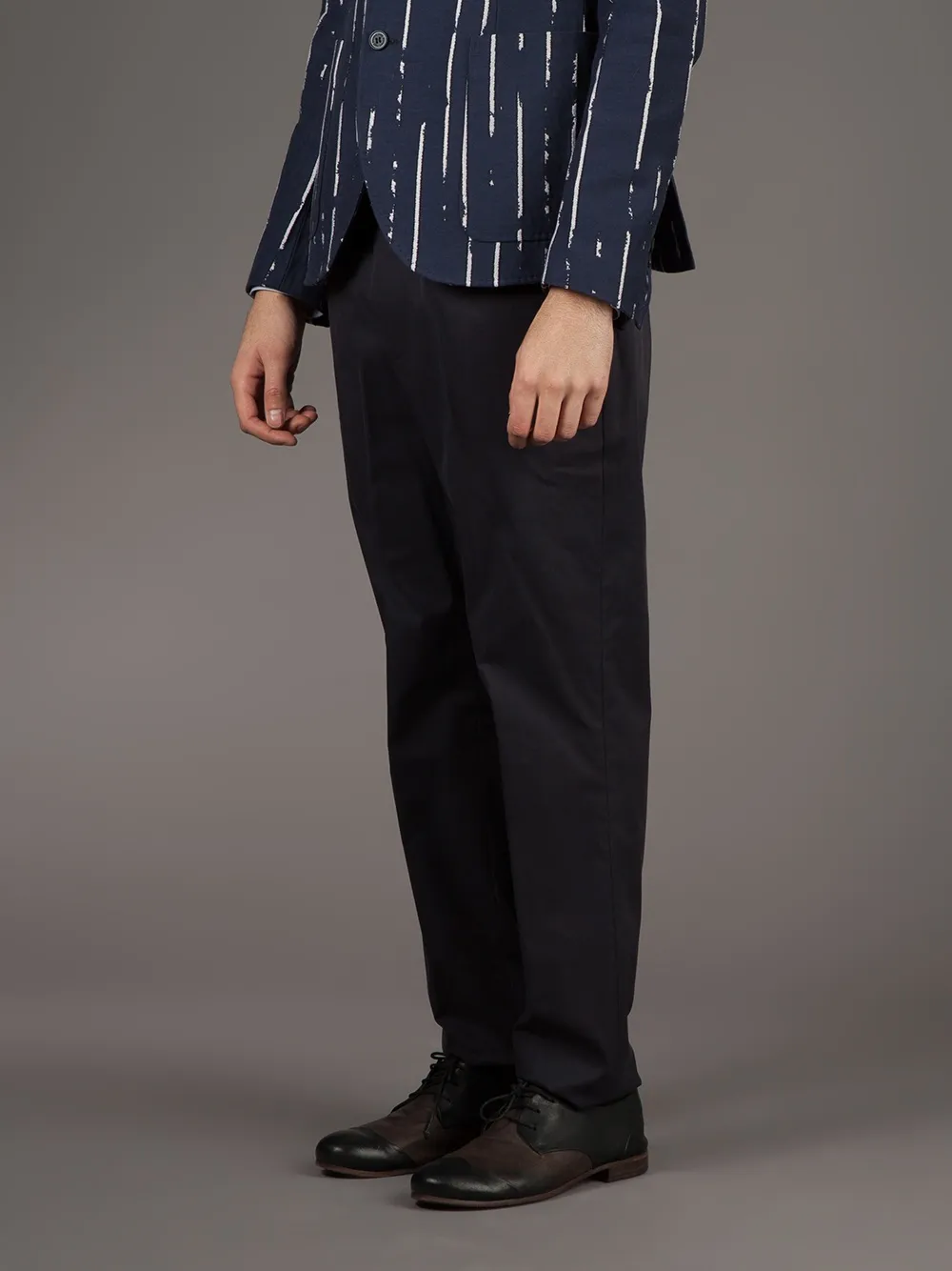 Neil Barrett Elasticated Waist Trouser In Blue
