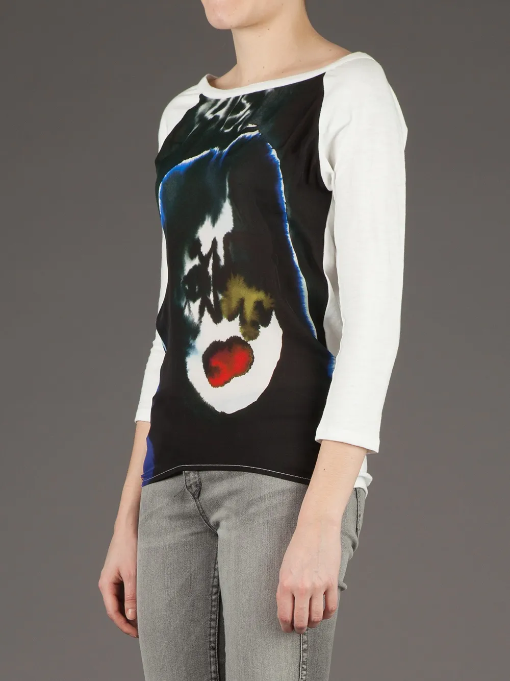 Nico Printed Longsleeved T-shirt In White