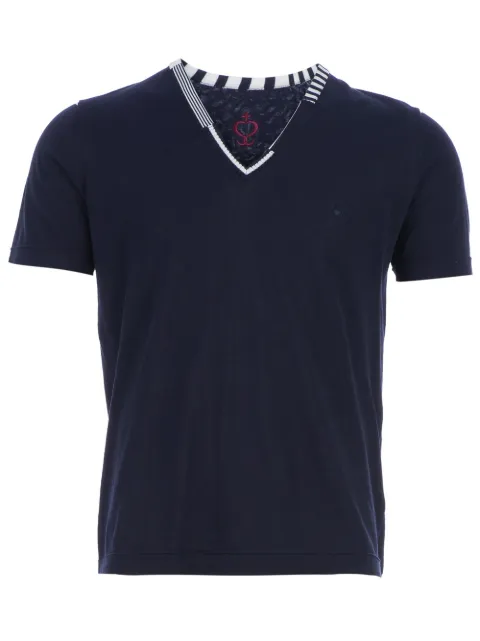 Side Slope v-neck t-shirt