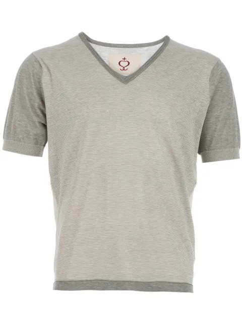Side Slope v-neck t-shirt
