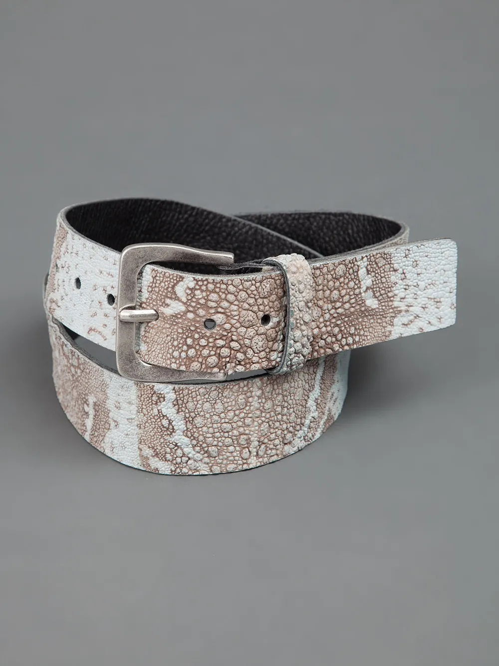 Scunzani Ivo Leather Belt In Green