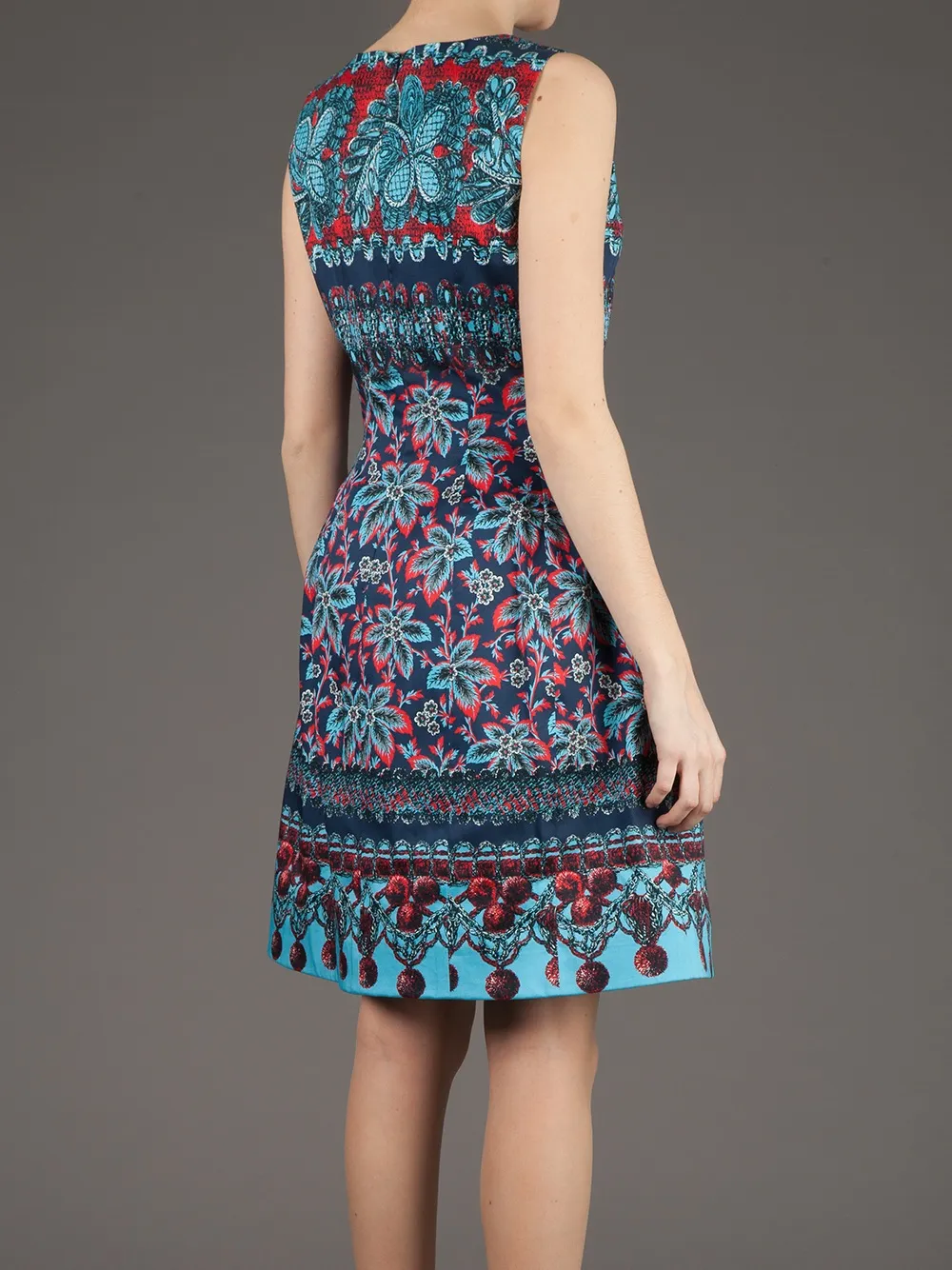 printed lantern dress