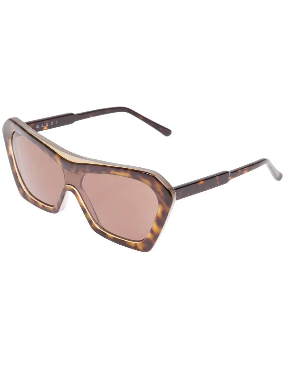 Marni Eyewear angled frame sunglasses Bruin